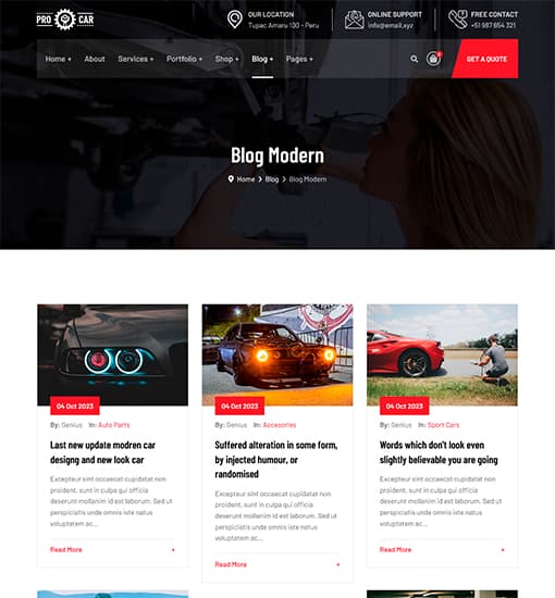 Blog Modern